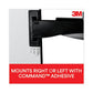 3M Swing Arm Copyholder Adhesive Monitor Mount 30 Sheet Capacity Plastic Black/silver Clip - Office - 3M™