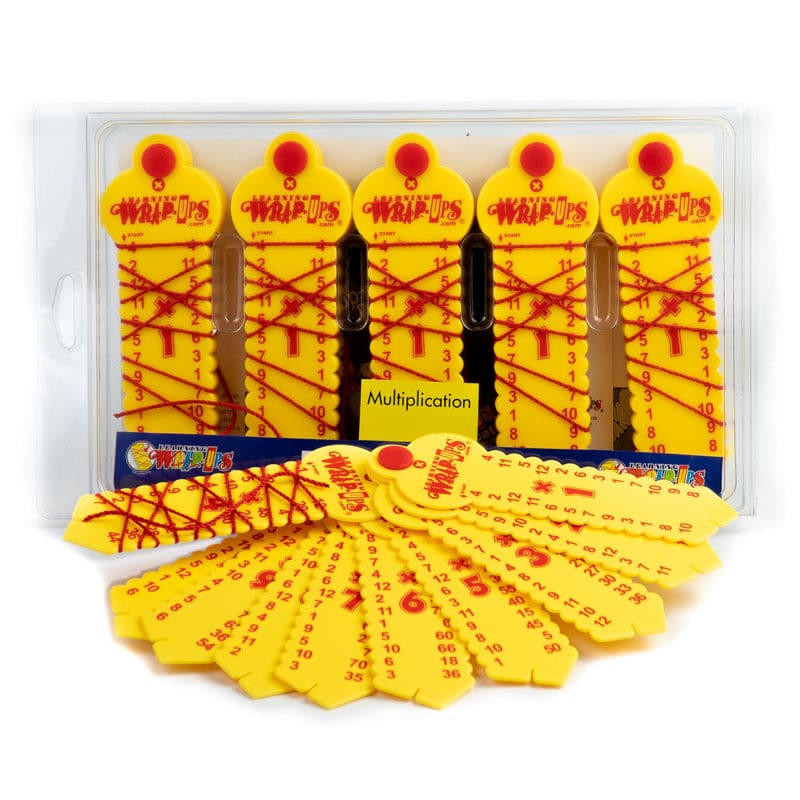 5 Pack Wrap Ups Multiplication Center Kit - Multiplication & Division - Learning Wrap-ups