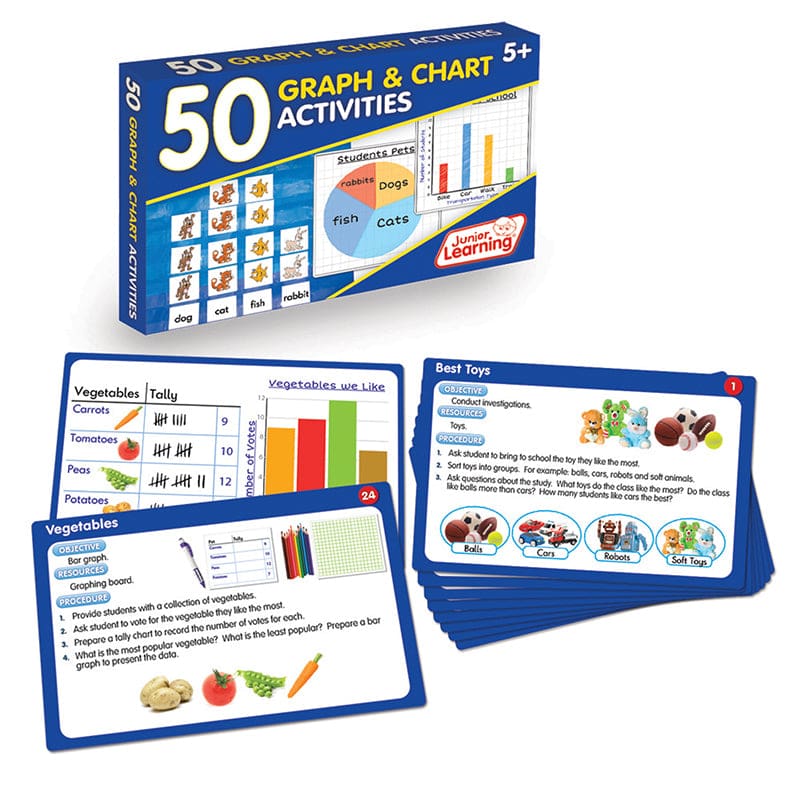50 Data Handling Activities (Pack of 3) - Graphing - Junior Learning