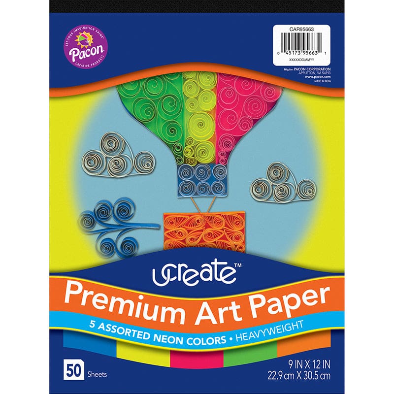 50Ct Ucreate Neon Construction Papr (Pack of 3) - Construction Paper - Dixon Ticonderoga Co - Pacon