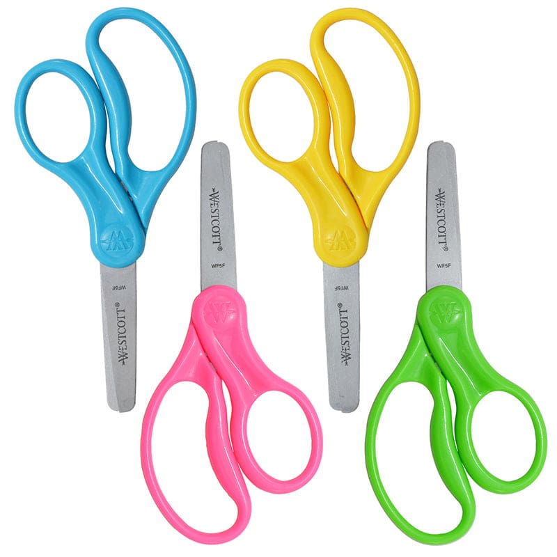 5In Kids Scissors Blunt 2Pk Hard (Pack of 8) - Scissors - Acme United Corporation