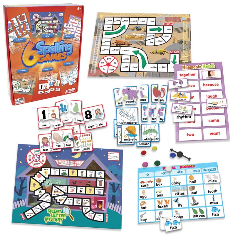 6 Spelling Games - Language Arts - Junior Learning