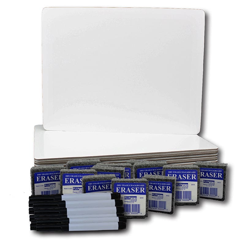 9X12Dry Erase Board Pen Eraser 12Pk - Dry Erase Boards - Flipside