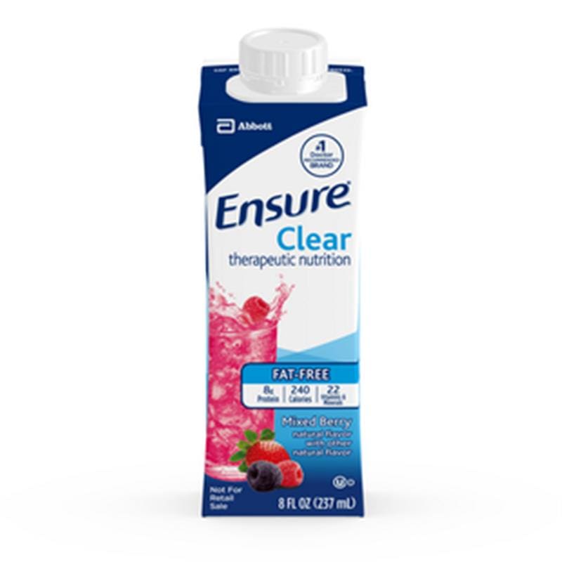 Abbott Ensure Clear Mixed Berry 8Oz Arc Case of 24 - Nutrition >> Nutritionals - Abbott