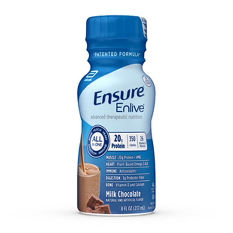 Abbott Ensure Enlive Chocolate 8 Oz Bottle Case of 24 - Nutrition >> Nutritionals - Abbott