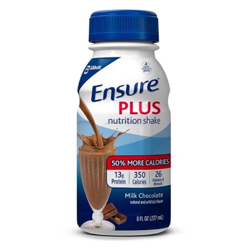 Abbott Ensure Plus Chocolate 8 Oz Bottle Case of 24 - Nutrition >> Nutritionals - Abbott