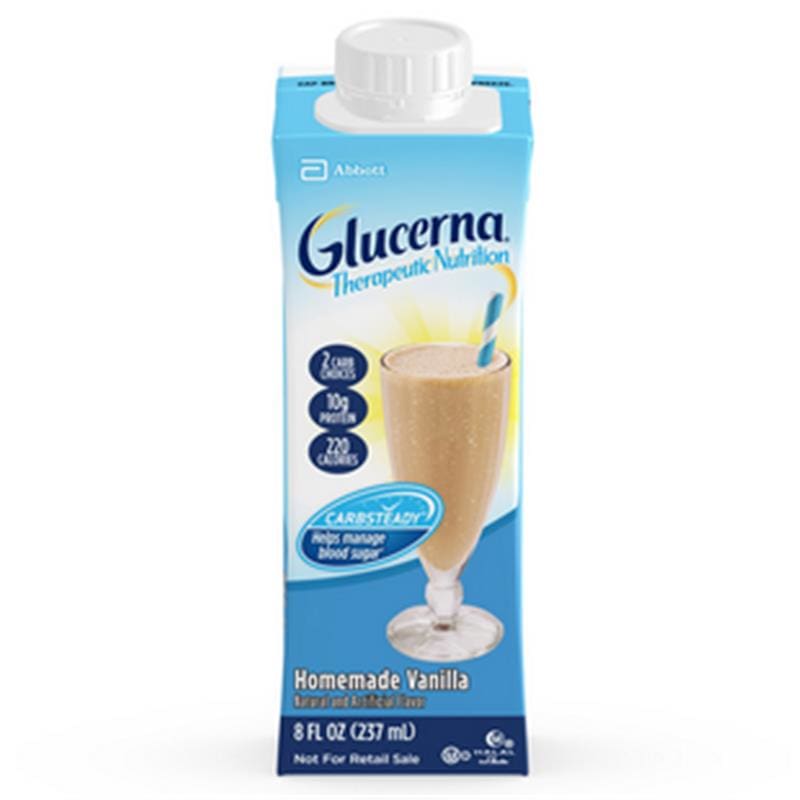 Abbott Glucerna Shake Vanilla 8 Oz. Arc Case of 24 - Nutrition >> Nutritionals - Abbott