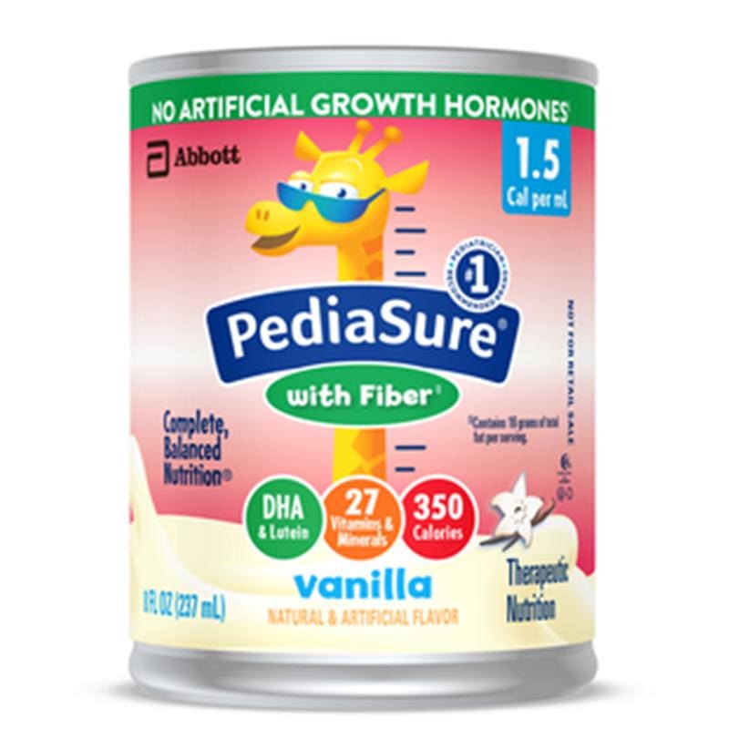 Abbott Pediasure 1.5 Cal With Fiber Vanilla Case of 24 - Nutrition >> Nutritionals - Abbott