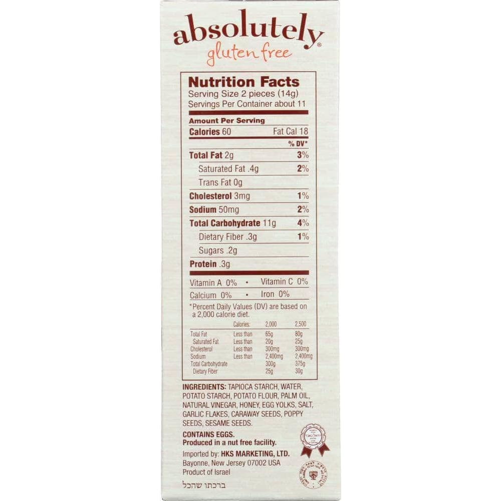 Absolutely Gluten Free Absolutely Gluten Free Flatbread Everything, 5.29 oz