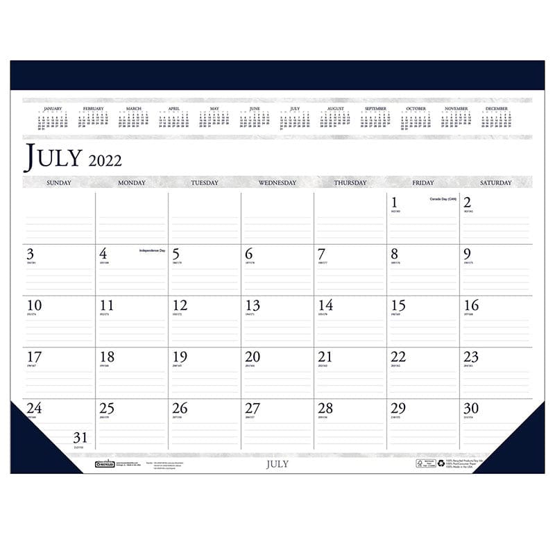 Academic Desk Pad 22X17 (Pack of 2) - Calendars - House Of Doolittle