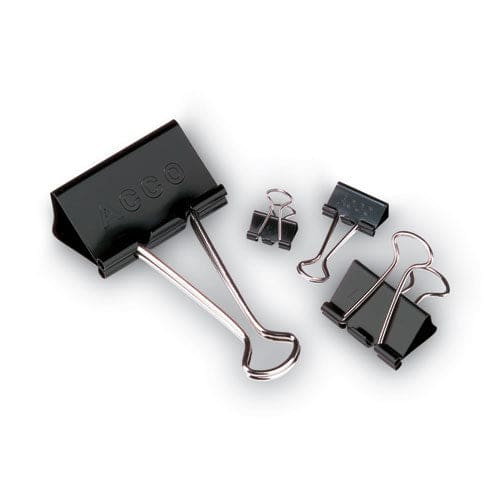 ACCO Binder Clips Medium Black/silver Dozen - Office - ACCO