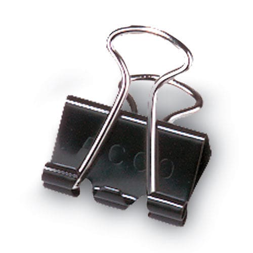 ACCO Binder Clips Medium Black/silver Dozen - Office - ACCO