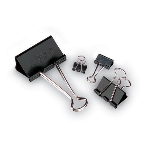 ACCO Binder Clips Small Black/silver Dozen - Office - ACCO