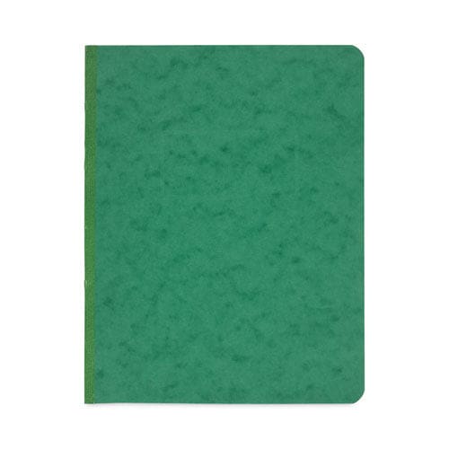 ACCO Pressboard Report Cover With Tyvek Reinforced Hinge Two-piece Prong Fastener 3 Capacity 8.5 X 11 Dark Green/dark Green - School