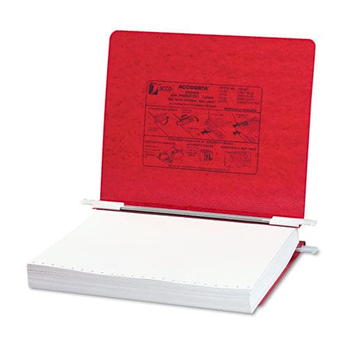 ACCO Presstex Covers With Storage Hooks 2 Posts 6 Capacity 11 X 8.5 Executive Red - Office - ACCO