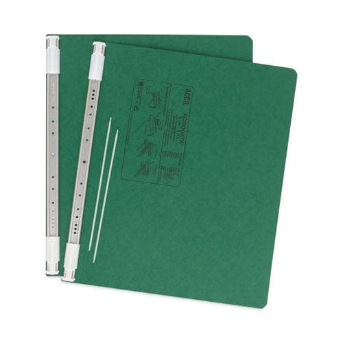 ACCO Presstex Covers With Storage Hooks 2 Posts 6 Capacity 14.88 X 11 Dark Green - Office - ACCO