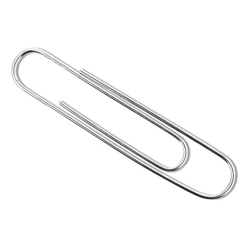 ACCO Recycled Paper Clips Jumbo Smooth Silver 100 Clips/box 10 Boxes/pack - Office - ACCO