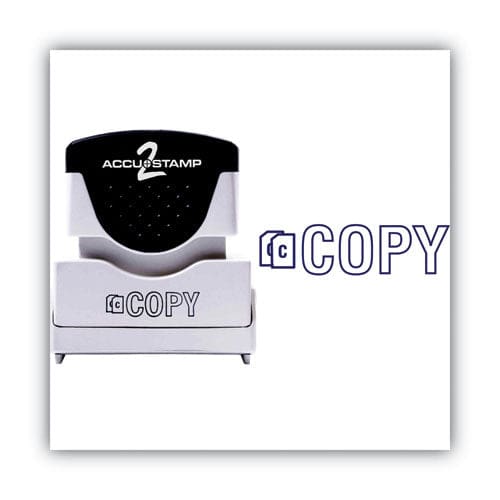 ACCUSTAMP2 Pre-inked Shutter Stamp Blue Copy 1.63 X 0.5 - Office - ACCUSTAMP2®