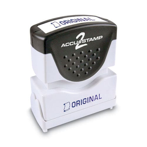 ACCUSTAMP2 Pre-inked Shutter Stamp Blue Original 1.63 X 0.5 - Office - ACCUSTAMP2®