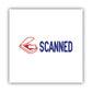 ACCUSTAMP2 Pre-inked Shutter Stamp Red/blue Scanned 1.63 X 0.5 - Office - ACCUSTAMP2®