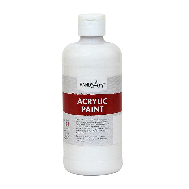 Acrylic Paint 16 Oz Blockout White (Pack of 6) - Paint - Rock Paint Distributing Corp