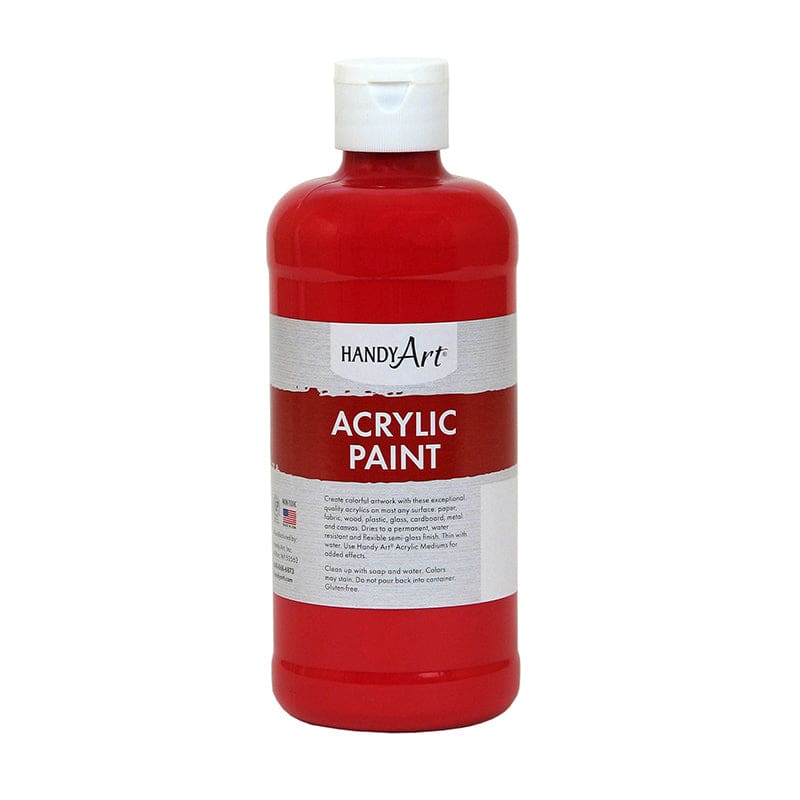Acrylic Paint 16 Oz Brite Red (Pack of 6) - Paint - Rock Paint Distributing Corp