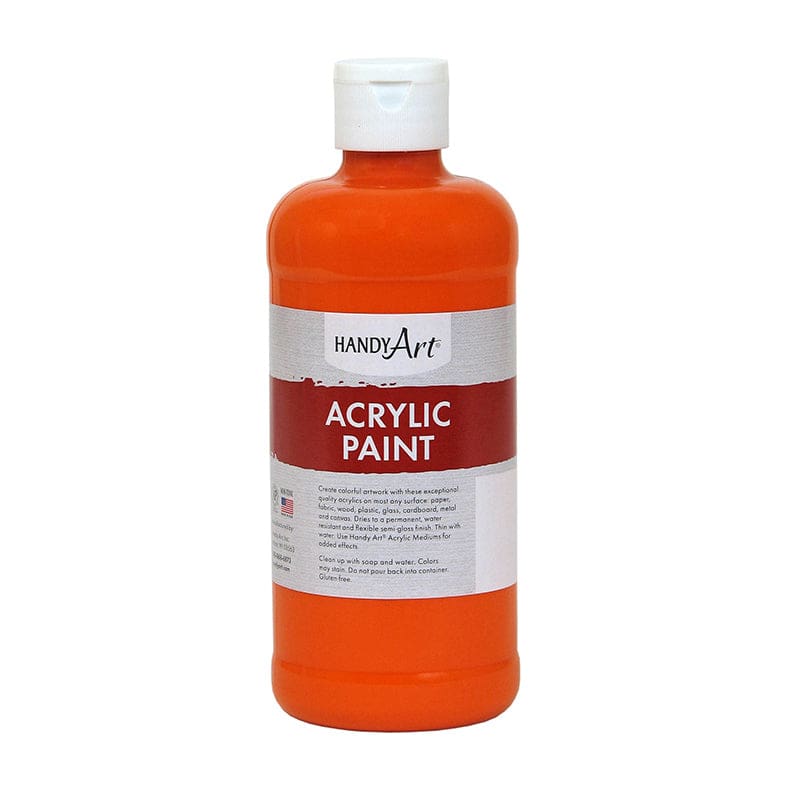 Acrylic Paint 16 Oz Chrome Orange (Pack of 6) - Paint - Rock Paint Distributing Corp