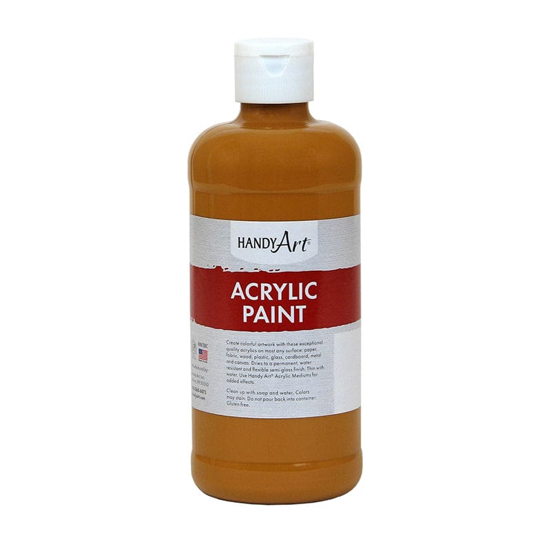 Acrylic Paint 16 Oz Raw Sienna (Pack of 6) - Paint - Rock Paint Distributing Corp