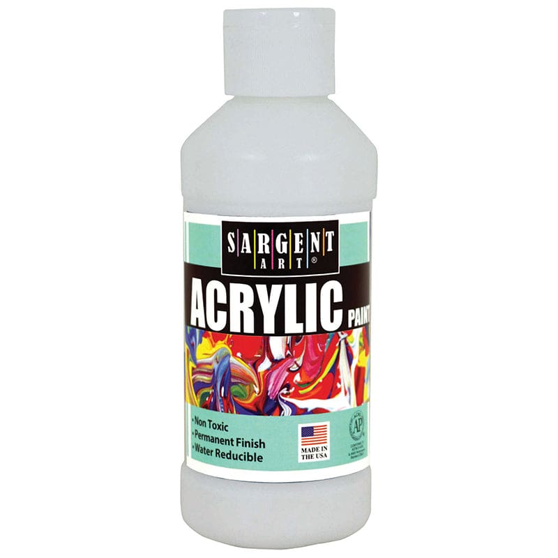 Acrylic Paint 8 Oz White (Pack of 10) - Paint - Sargent Art Inc.