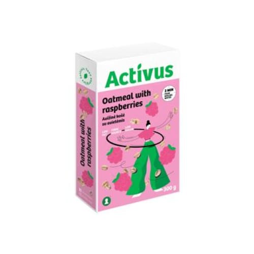 ACTIVUS Oatflakes Porridge with Raspberries 10.58 oz. (300 g.) - Activus