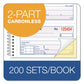 Adams 2-part Receipt Book Two-part Carbonless 4.75 X 2.75 4 Forms/sheet 200 Forms Total - Office - Adams®