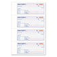 Adams Tops 3-part Hardbound Receipt Book Three-part Carbonless 7 X 2.75 4 Forms/sheet 200 Forms Total - Office - Adams®