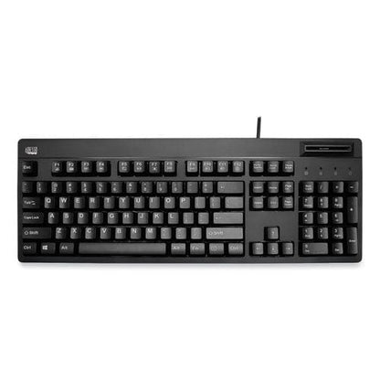 Adesso Easytouch Smart Card Reader Keyboard Akb-630sb-taa 104 Keys Black - Technology - Adesso