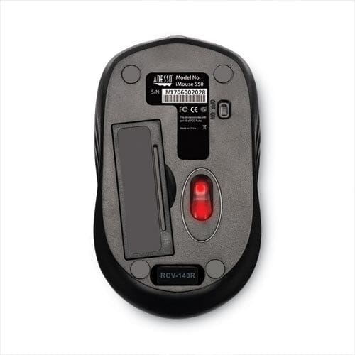 Adesso Imouse S50 Wireless Mini Mouse 2.4 Ghz Frequency/33 Ft Wireless Range Left/right Hand Use Black - Technology - Adesso