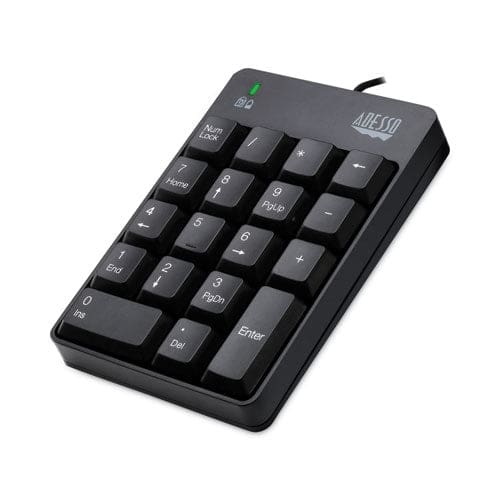 Adesso Spill-resistant 18-key Numeric Keypad Black - Technology - Adesso