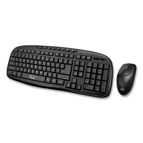 Adesso Wkb1330cb Wireless Desktop Keyboard And Mouse Combo 2.4 Ghz Frequency/30 Ft Wireless Range Black - Technology - Adesso