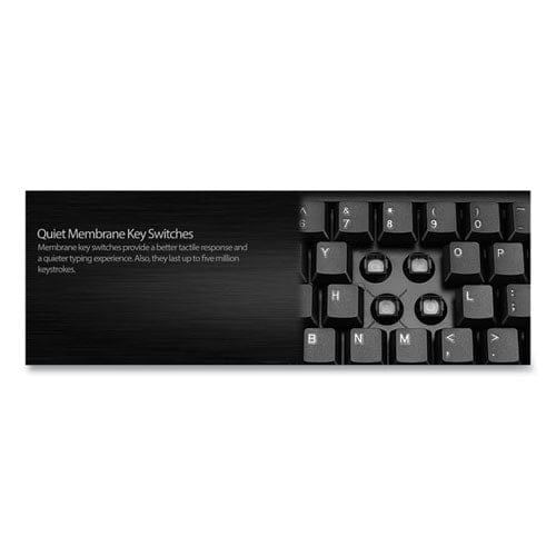 Adesso Wkb1330cb Wireless Desktop Keyboard And Mouse Combo 2.4 Ghz Frequency/30 Ft Wireless Range Black - Technology - Adesso