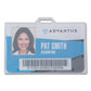 Advantus Id Card Holders Horizontal Black 3.68 X 2.38 Holder 3.38 X 2.13 Insert 25/pack - Office - Advantus