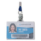 Advantus Id Card Holders Horizontal Clear 3.68 X 2.25 Holder 3.38 X 2.13 Insert 25/pack - Office - Advantus