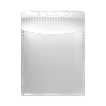 Advantus Pvc-free Badge Holders Vertical Clear 3.5 X 5.13 Holder 3.13 X 4.13 Insert 50/pack - Office - Advantus