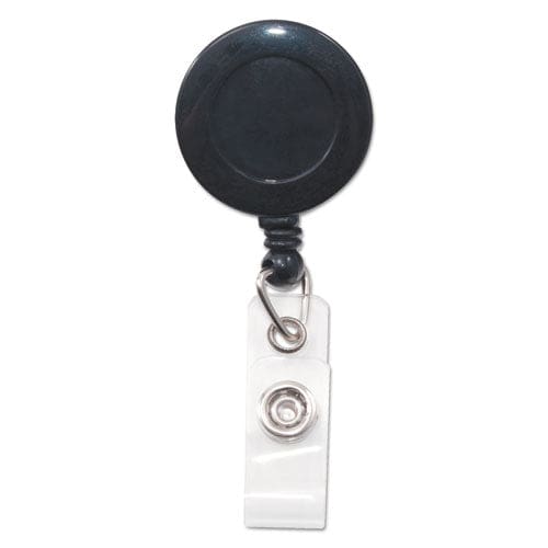 Advantus Swivel-back Retractable Id Card Reel 30 Extension Black 12/pack - Office - Advantus