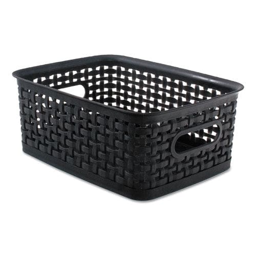 Advantus Weave Bins 9.88 X 7.38 X 4 Black 3/pack - School Supplies - Advantus