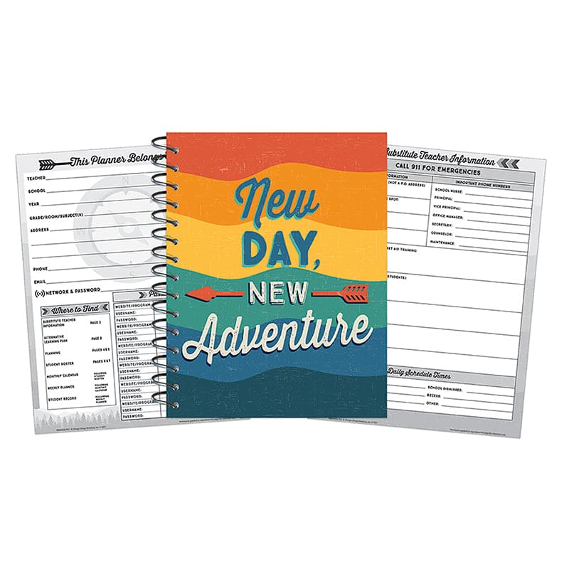 Adventurer Lesson Plan Book (Pack of 3) - Plan & Record Books - Eureka