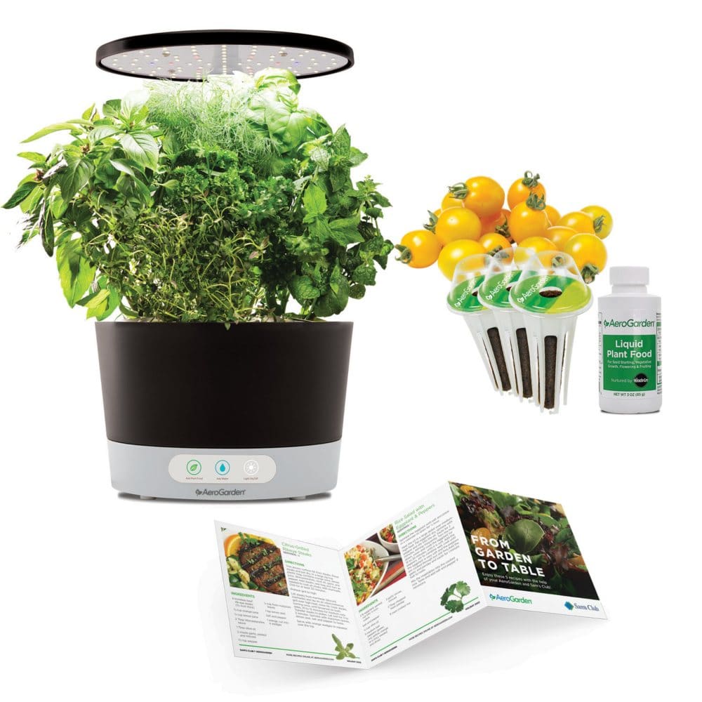 AeroGarden Harvest 360 Hydroponic Garden Bundle with Extra Seed Pod Kit and Recipe Book - Flower Beds & Planters - AeroGarden