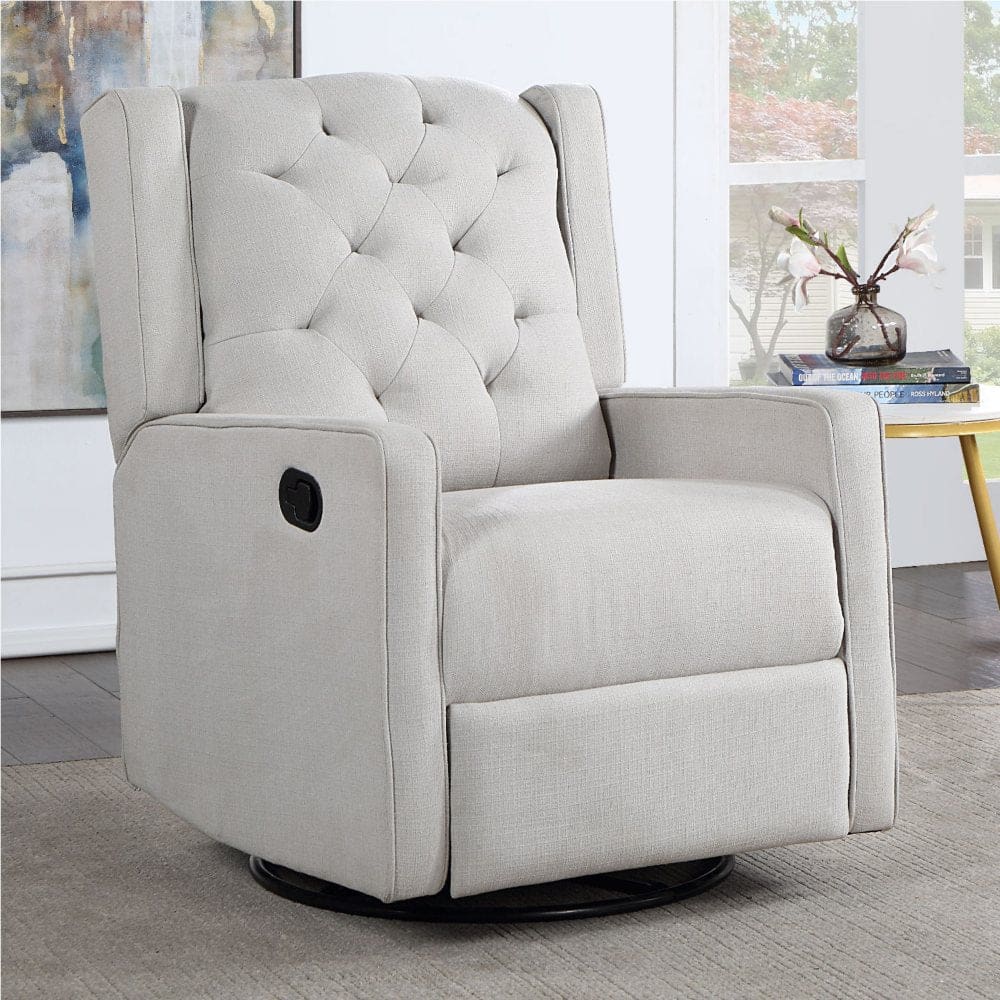 AFG Baby Ava Swivel Glider Recliner Gray - Gliders & Rockers - AFG