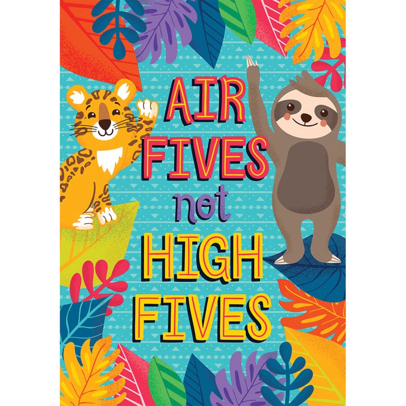 Air Fives Not High Fives Poster One World (Pack of 12) - Science - Carson Dellosa Education