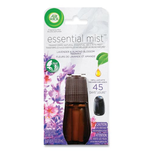 Air Wick Essential Mist Refill Lavender And Almond Blossom 0.67 Oz Bottle 6/carton - Janitorial & Sanitation - Air Wick®