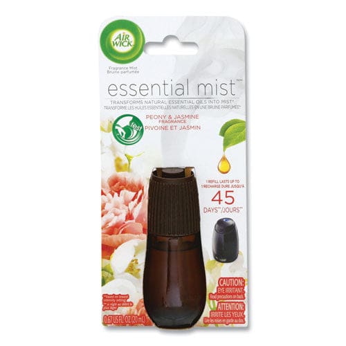 Air Wick Essential Mist Refill Peony And Jasmine 0.67 Oz Bottle 6/carton - Janitorial & Sanitation - Air Wick®