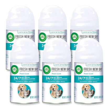 Air Wick Pet Odor Neutralization Automatic Spray Refill Fresh Scent 5.89 Oz Aerosol Spray 6/carton - Janitorial & Sanitation - Air Wick®