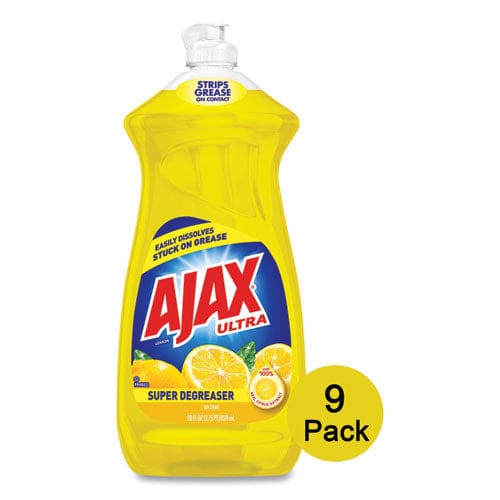 Ajax Dish Detergent Lemon Scent 28 Oz Bottle 9/carton - Janitorial & Sanitation - Ajax®